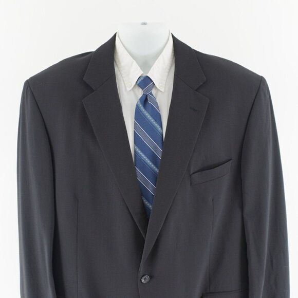 Jos A Bank‎ Black Wool 1 Felt Button Tuxedo Jacket 40S Or Slim 42S - Picture 1 of 13